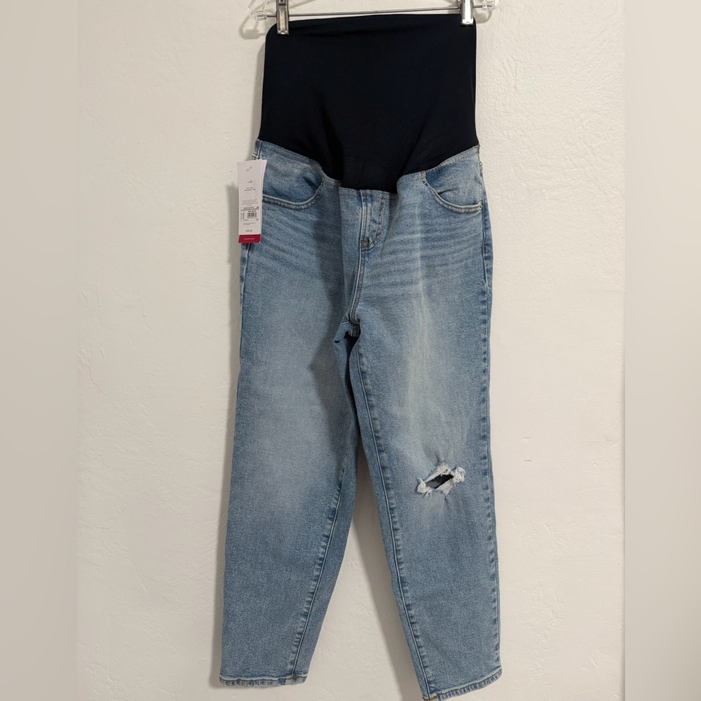 Isabel Maternity by Ingrid & Isabel Light Blue Straight Leg Jeans